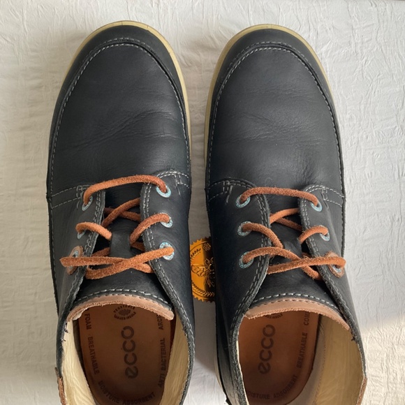 ECCO Women’s Chase Il Bootie Navy Blue Leather Size 37 - Picture 3 of 16